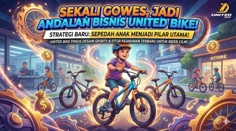 Strategi United Bike Dominasi Pasar Lokal Lewat Lini Sepeda Anak yang Semakin Sporty