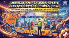 Korlantas Polri Siapkan 25 Pos Terpadu dari Palembang hingga Jatim (Foto: AI)