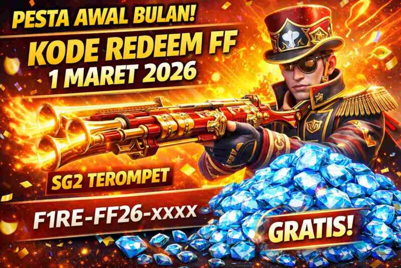 Kode Redeem FF 1 Maret 2026