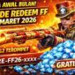 Kode Redeem FF 1 Maret 2026