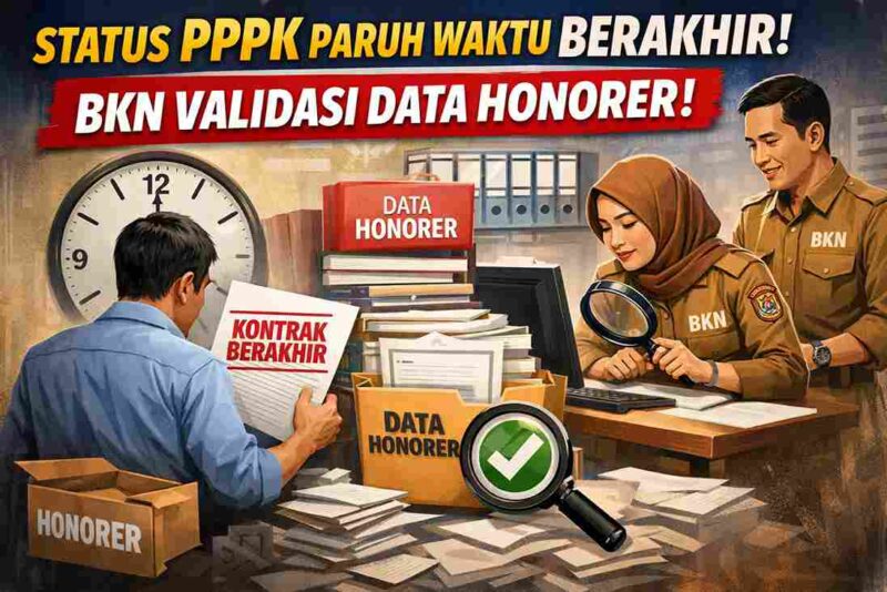 Status PPPK Paruh Waktu Berakhir, BKN Fokus Validasi Data Honorer demi Kejelasan Status