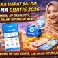 Cara Dapat Saldo DANA Gratis 2026: Modal HP dan Kuota, Cair dalam Hitungan Menit