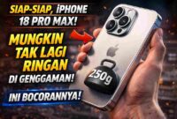 Siap-siap, iPhone 18 Pro Max Mungkin Tak Lagi Ringan di Genggaman, Ini Bocorannya (Foto: AI)