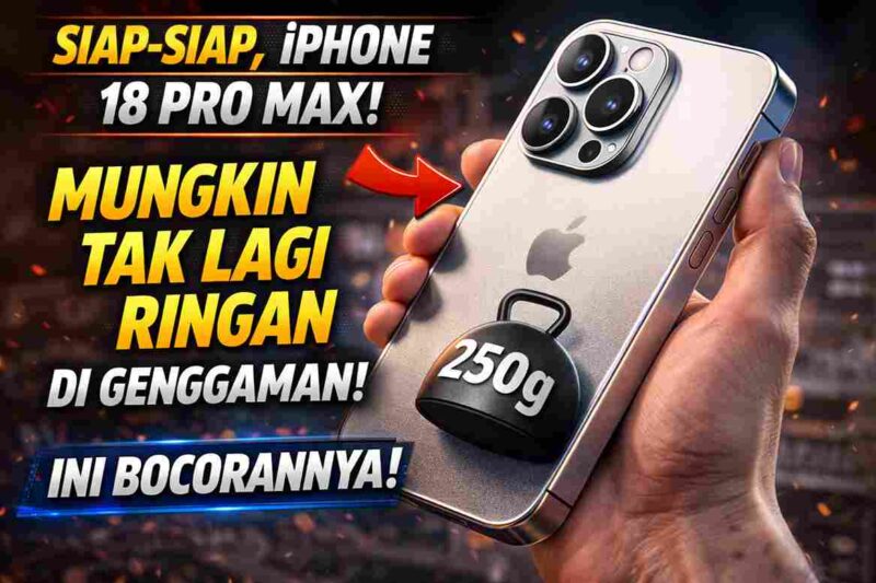 Siap-siap, iPhone 18 Pro Max Mungkin Tak Lagi Ringan di Genggaman, Ini Bocorannya (Foto: AI)