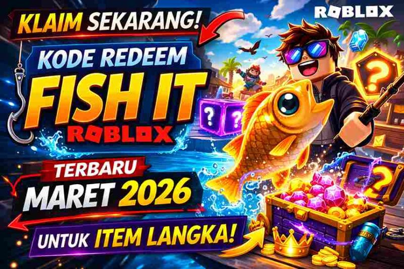 Klaim Sekarang! Kode Redeem Fish It Roblox Terbaru Maret 2026 untuk Item Langka (Foto: AI)
