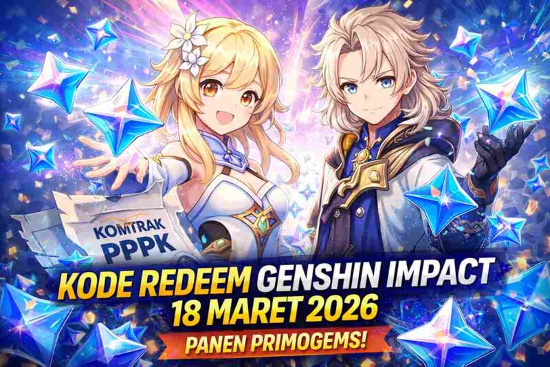Daftar Kode Redeem Genshin Impact 18 Maret 2026 Paling Gress, Panen Primogems! (Foto: AI)