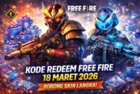 Deretan Kode Redeem Free Fire 18 Maret 2026 Siap Klaim, Borong Skin Langka! (Foto: AI)