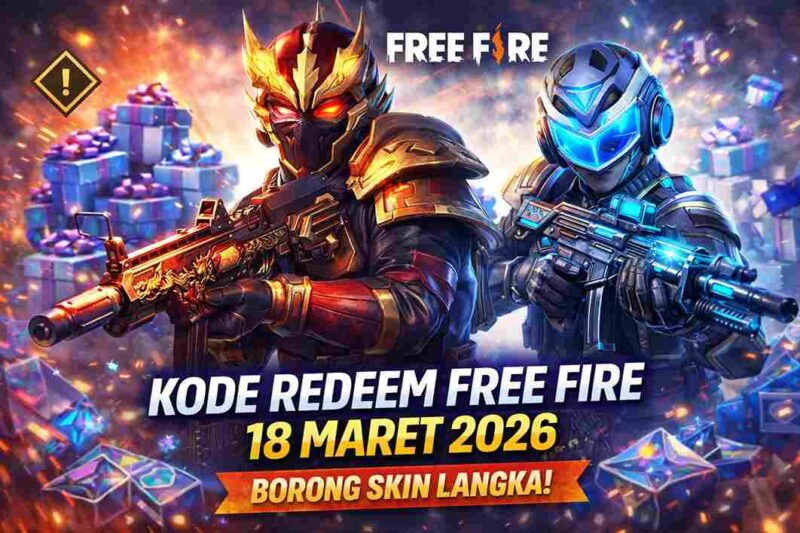 Deretan Kode Redeem Free Fire 18 Maret 2026 Siap Klaim, Borong Skin Langka! (Foto: AI)