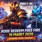 Deretan Kode Redeem Free Fire 18 Maret 2026 Siap Klaim, Borong Skin Langka! (Foto: AI)