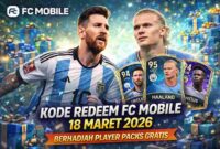 Kode Redeem FC Mobile 18 Maret 2026 Berhadiah Player Packs Gratis (Foto: AI)