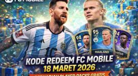 Kode Redeem FC Mobile 18 Maret 2026 Berhadiah Player Packs Gratis (Foto: AI)