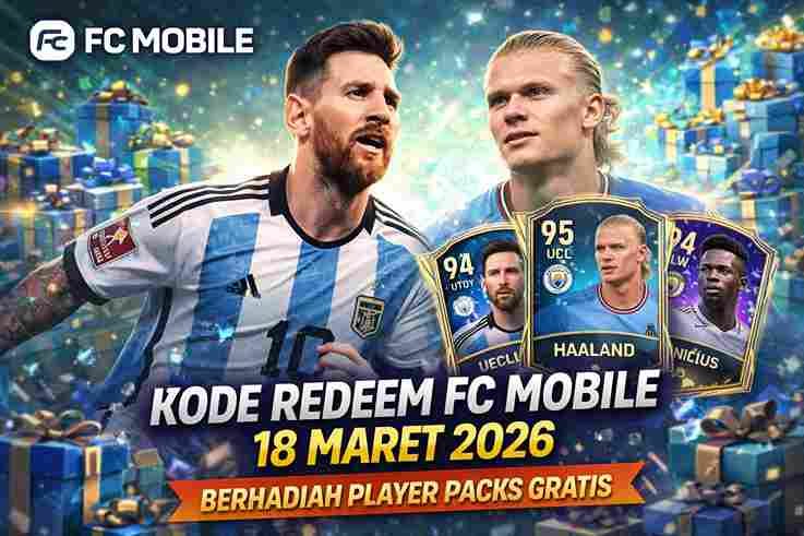 Kode Redeem FC Mobile 18 Maret 2026 Berhadiah Player Packs Gratis (Foto: AI)