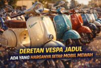 Deretan Vespa Jadul, Ada yang Harganya Setara Mobil Mewah (Foto: AI)