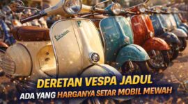 Deretan Vespa Jadul, Ada yang Harganya Setara Mobil Mewah (Foto: AI)