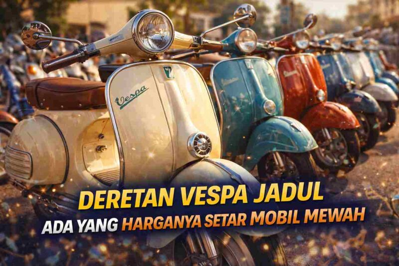 Deretan Vespa Jadul, Ada yang Harganya Setara Mobil Mewah (Foto: AI)