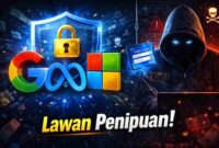 Google, Meta, dan Microsoft Akhirnya Bersatu Lawan Penipuan Online (Foto: AI)