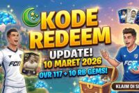 Update Kode Redeem FC Mobile 10 Maret 2026: Sikat Pemain OVR 117 dan 10 Ribu Gems Spesial Ramadan!