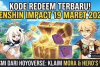 Resmi dari HoYoverse: Kode Redeem Genshin Impact 19 Maret 2026 untuk Klaim Mora dan Hero’s Wit (Foto: AI)