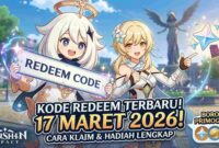 Borong Primogems! Kode Redeem Genshin Impact 17 Maret 2026 Terbaru dan Cara Klaimnya