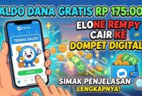 Saldo DANA Gratis Rp 175.000 Cair ke Dompet Digital? Simak Penjelasan Lengkapnya
