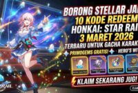Borong Stellar Jade! 10 Kode Redeem Honkai Star Rail 3 Maret 2026 Terbaru untuk Gacha Karakter