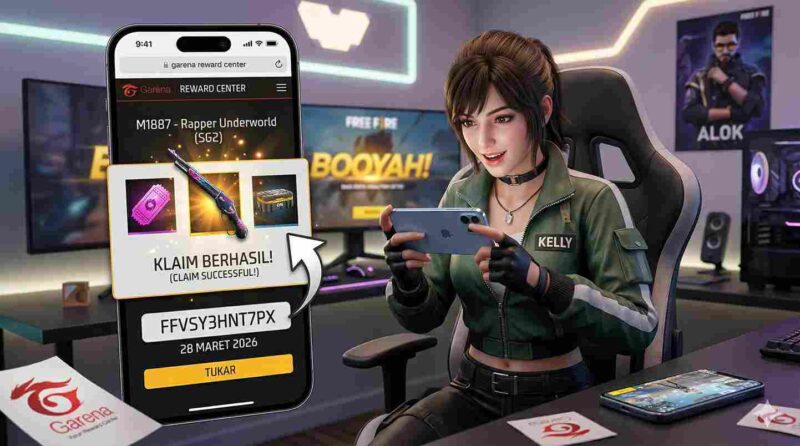 Borong Skin SG2 Gratis! Cek Kode Redeem FF Terbaru Hari Ini 28 Maret 2026 (Foto: AI)