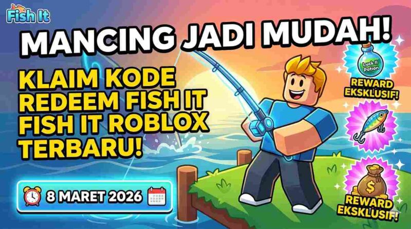 Mancing Jadi Mudah: Klaim Kode Redeem Fish It Roblox Terbaru 8 Maret 2026 untuk Reward Eksklusif