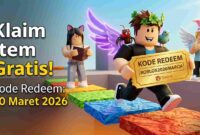 Koleksi Item Langka! Daftar Kode Redeem Roblox Terbaru 30 Maret 2026 yang Masih Aktif (Foto: AI)