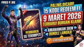 Paling Dicari! 15 Kode Redeem FF 9 Maret 2026 Terbaru: Amankan Skin SG Terompet dan Bundle Langka