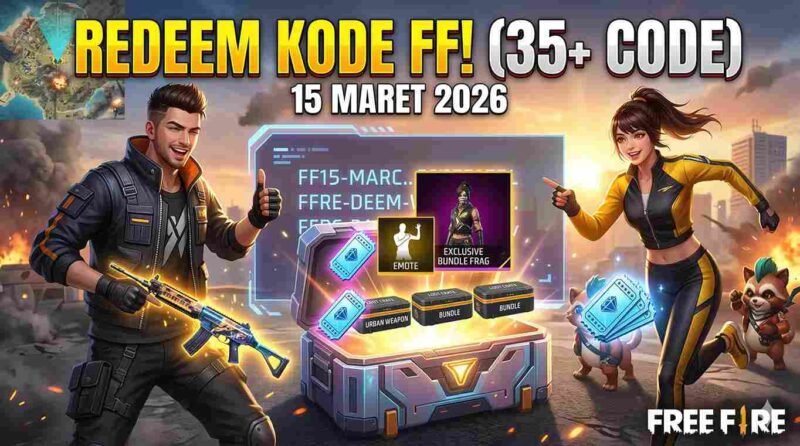 Update Spesial Minggu: Daftar 35 Kode Redeem Free Fire 15 Maret 2026 Siap Tukar di Garena