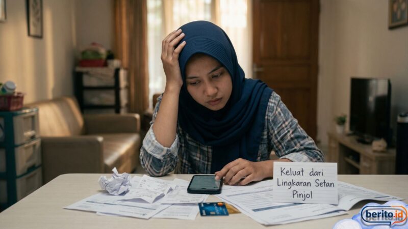 Gali Lubang Tutup Lubang? Ini Cara Ampuh Agar Tak Terjerat Lingkaran Setan Pinjol (Foto: AI)