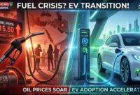 Imbas Konflik Timur Tengah: Pengguna BBM Mulai Lirik Kendaraan Listrik sebagai Solusi (Foto: AI)