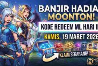 Banjir Hadiah dari Moonton, Intip Kode Redeem ML Hari Ini Kamis 19 Maret 2026 (Foto: AI)