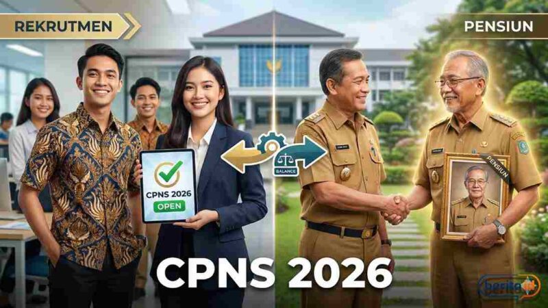 CPNS 2026 Segera Dibuka, Mensesneg Sebut Rekrutmen Bakal Sesuaikan Jumlah Pegawai Pensiun (Foto: AI)