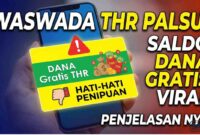 Jangan Asal Klik! Ini Penjelasan Saldo DANA Gratis THR yang Tengah Viral di Media Sosial (Foto: AI)