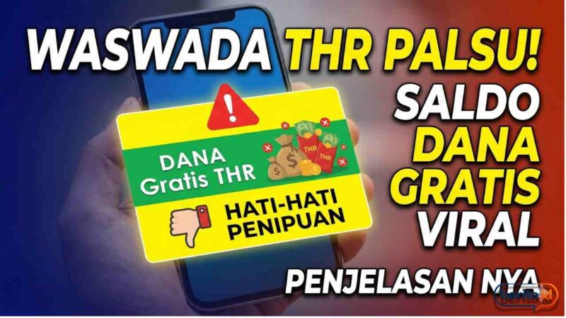Jangan Asal Klik! Ini Penjelasan Saldo DANA Gratis THR yang Tengah Viral di Media Sosial (Foto: AI)