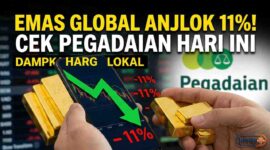 Emas Global Anjlok 11% Sepekan, Begini Dampaknya pada Harga Emas Pegadaian Hari Ini (Foto: AI)