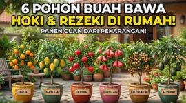 6 Pohon Buah Ini Dipercaya Bawa Hoki dan Rezeki ke Rumah (Foto: AI)