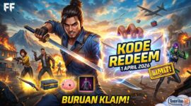 Update Pagi Ini: Kode Redeem FF 1 April 2026, Tukar Segera Sebelum Kehabisan Limit (Foto: AI)