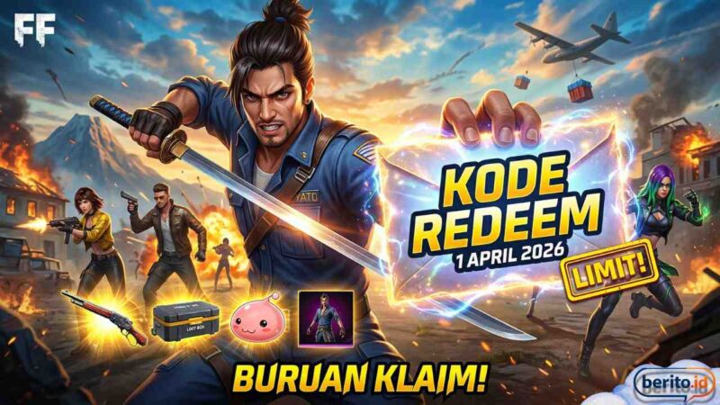 Update Pagi Ini: Kode Redeem FF 1 April 2026, Tukar Segera Sebelum Kehabisan Limit (Foto: AI)