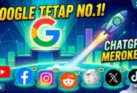 Daftar 20 Website Paling Ramai 2026: Google Tak Tergoyahkan, ChatGPT Meroket (Foto: AI)