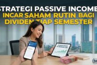 Strategi Passive Income: Mengincar Saham yang Rajin Tebar Dividen Tiap Semester (Foto: AI)