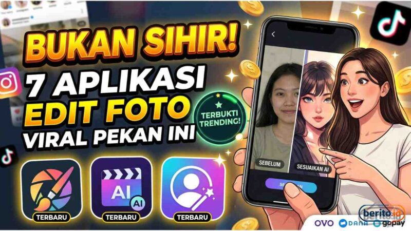 Bukan Sihir, Ini Daftar Aplikasi Edit Foto Paling Tren di Media Sosial Pekan Ini 
(Foto: AI)