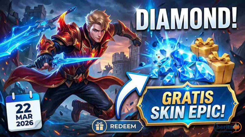 Kode Redeem MLBB 22 Maret 2026: Serbu Skin Epic Alucard & Diamond Gratis Hari Ini! (Foto: AI)