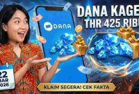 Klaim Saldo DANA Gratis Hari Ini: Cek Fakta di Balik Narasi THR Rp 425.000 yang Viral (Foto: AI)