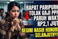 Rapat Paripurna Tolak Gaji PPPK Paruh Waktu Rp2,1 Juta, Begini Nasib Honorer Selanjutnya