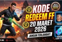 Jangan Terlambat! Kode Redeem FF Hari Ini 20 Maret 2026 Berikan Token SG2 dan Voucher Luck Royale