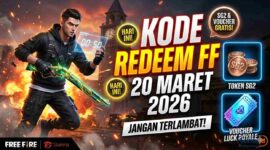 Jangan Terlambat! Kode Redeem FF Hari Ini 20 Maret 2026 Berikan Token SG2 dan Voucher Luck Royale