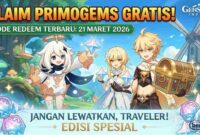 Borong Primogems Gratis! Intip Daftar Kode Redeem Genshin Impact 21 Maret 2026 Terbaru Hari Ini (Foto: AI)