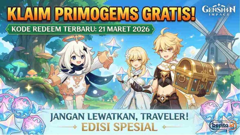 Borong Primogems Gratis! Intip Daftar Kode Redeem Genshin Impact 21 Maret 2026 Terbaru Hari Ini (Foto: AI)